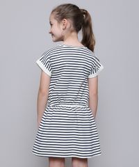 Vestido-Infantil-em-Moletom-Listrado-com-Laco-Manga-Curta-Off-White-9587786-Off_White_2