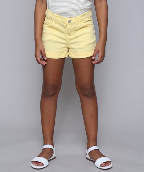 Short-de-Sarja-Infantil-Barra-Dobrada-Amarelo-Claro-9615025-Amarelo_Claro_1