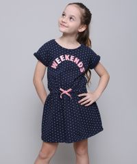 Vestido-Infantil-em-Moletom-Estampado-de-Poa-com-Laco-Manga-Curta-Azul-Marinho-9592989-Azul_Marinho_1