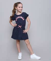 Vestido-Infantil-em-Moletom-Estampado-de-Poa-com-Laco-Manga-Curta-Azul-Marinho-9592989-Azul_Marinho_3