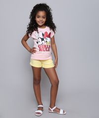 Blusa-Infantil-Minnie-e-Margarida--Girls-Rule--Manga-Curta--Rose-9610881-Rose_3