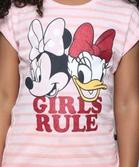Blusa-Infantil-Minnie-e-Margarida--Girls-Rule--Manga-Curta--Rose-9610881-Rose_4