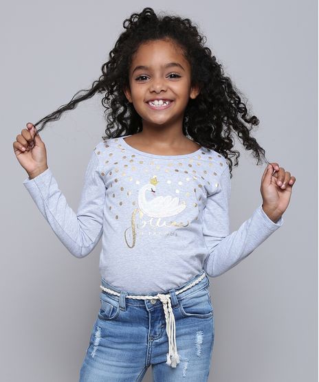 Blusa-Infantil-Listrada-com-Bordado-de-Cisne-Manga-Longa-Cinza-Mescla-Claro-9587782-Cinza_Mescla_Claro_1