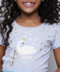 Blusa-Infantil-Listrada-com-Cisne-Manga-Curta-Cinza-Mescla-9587784-Cinza_Mescla_4