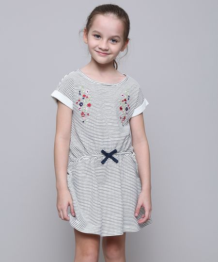 Vestido-Infantil-em-Moletom-Listrado-com-Laco-Manga-Curta-Off-White-9585663-Off_White_1 Vestido-Infantil-em-Moletom-Listrado-com-Laco-Manga-Curta-Off-White-9585663-Off_White_1