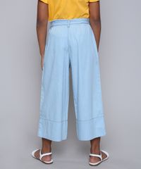 Calca-Jeans-Infantil-Pantacourt-com-Bolsos-e-Faixa-para-Amarrar-Azul-Claro-9615005-Azul_Claro_2