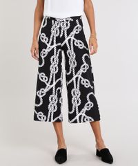Calca-Pantacourt-Feminina-Estampada-de-Corda-Preta-9539465-Preto_1