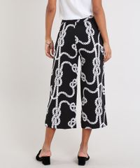 Calca-Pantacourt-Feminina-Estampada-de-Corda-Preta-9539465-Preto_2