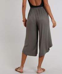 Calca-Feminina-Pantacourt-com-Transpasse-Verde-Militar-9569824-Verde_Militar_2