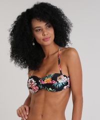 Biquini-Top-Tomara-que-Caia-Estampado-Floral-com-Bojo-Protecao-UV50--Preto-9566641-Preto_1
