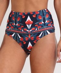 Biquini-Calcinha-Hot-Pant-Estampado-Floral-Geometrico-com-Protecao-UV50---Azul-Marinho-9566663-Azul_Marinho_1