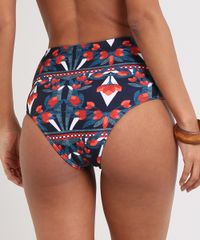 Biquini-Calcinha-Hot-Pant-Estampado-Floral-Geometrico-com-Protecao-UV50---Azul-Marinho-9566663-Azul_Marinho_2