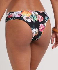 Biquini-Calcinha-Estampado-Floral-Protecao-UV50---Preto-9566642-Preto_2