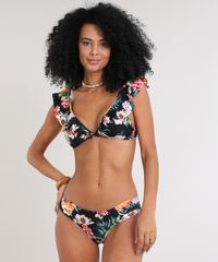 Biquini-Calcinha-Estampado-Floral-Protecao-UV50---Preto-9566642-Preto_3