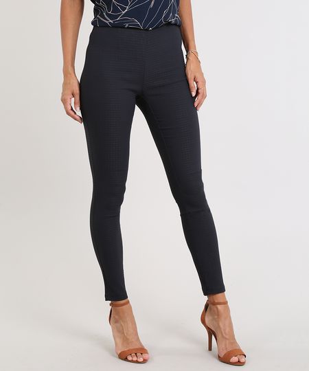 Calca-Legging-Feminina-Texturizada-Pied-de-Poule-Preta-9542019-Preto_1