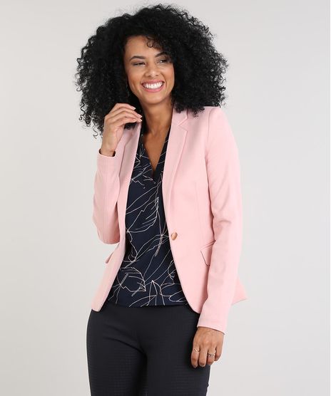Blazer-Feminino-Acinturado-com-Bolsos-Rose-9571350-Rose_1