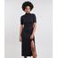 Vestido-Feminino-Mindset-Midi-Canelado-com-Fenda-Manga-Curta-Gola-Alta-Preto-9683309-Preto_1