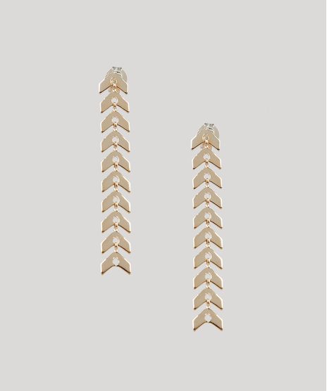 Brinco-Feminino-Folheado-Espinha-de-Peixe-Dourado-9544875-Dourado_1