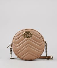Bolsa-Feminina-Transversal-Pequena-Redonda-com-Matelasse-Bege-9484883-Bege_1