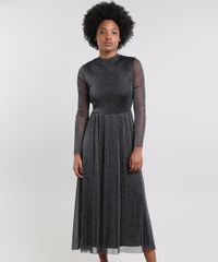 Vestido-Feminino-Mindset-Midi-em-Tule-com-Lurex-Manga-Longa-Preto-9651376-Preto_1
