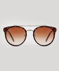 Oculos-de-Sol-Redondo-Unissex-Oneself-Tartaruga-9671605-Tartaruga_1