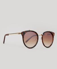 Oculos-de-Sol-Redondo-Unissex-Oneself-Tartaruga-9671605-Tartaruga_3