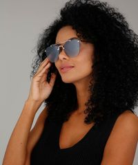 Oculos-de-Sol-Redondo-Feminino-Oneself-Cinza-9671599-Cinza_2