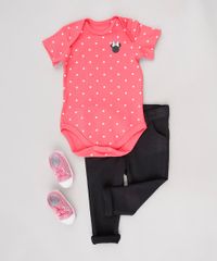 Body-Infantil-Minnie-Estampado-de-Poa-Manga-Curta-Coral-9601972-Coral_3