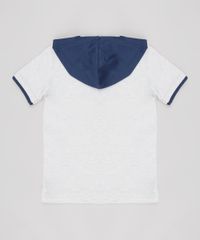 Camiseta-Infantil--Protect--com-Capuz-Manga-Curta-Cinza-Mescla-Claro-9629772-Cinza_Mescla_Claro_2