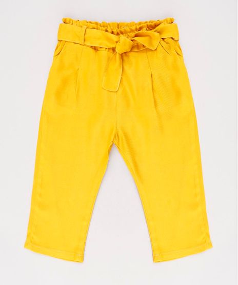 Calca-Infantil-Clochard--com-Faixa-para-Amarrar-Mostarda-9623056-Mostarda_1