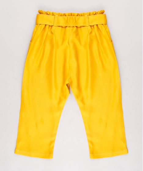 calça mostarda infantil