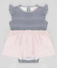 Body-Saia-Infantil-Listrado-com-Recorte-em-Tule-Manga-Curta-Decote-Redondo-Off-White-9615766-Off_White_1