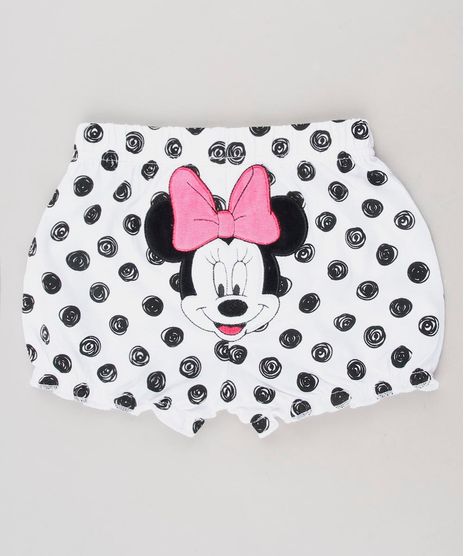 Short-Infantil-Minnie-Balone-Estampado-de-Poa-Branco-9442341-Branco_1