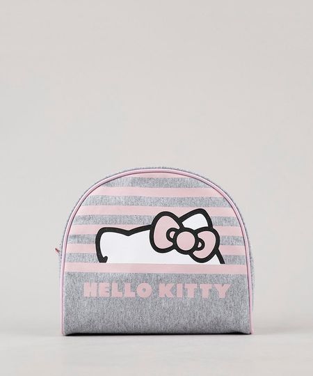 Necessaire-Feminina-Hello-Kitty-Cinza-Mescla-9643015-Cinza_Mescla_1