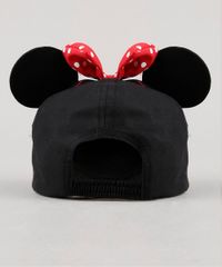 Bone-Infantil-Aba-Curva-Minnie-com-Orelhas-e-Laco-Preto-9639396-Preto_3