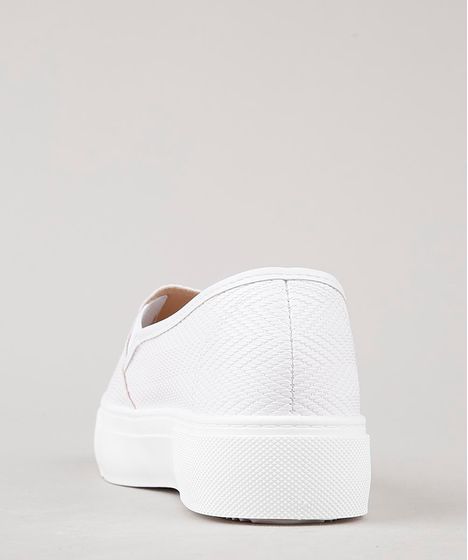 tênis slip on feminino flatform moleca