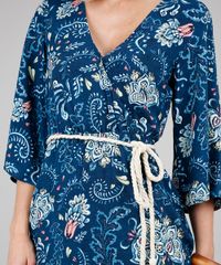 Vestido-Feminino-Longo-Estampado-Floral-com-Cinto-Manga-3-4-Azul-Marinho-9538441-Azul_Marinho_4