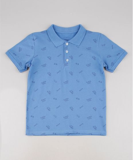 Polo-Infantil-Estampada-Skate-em-Piquet-Manga-Curta-Azul-9638626-Azul_1