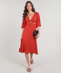 Vestido-Feminino-Midi-Canelado-Com-Vazado-Manga-Curta-Laranja-9588311-Laranja_3 Vestido-Feminino-Midi-Canelado-Com-Vazado-Manga-Curta-Laranja-9588311-Laranja_3