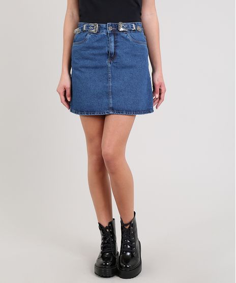 Saia-de-Jeans-Feminina-Curta-Com-Fivela-Azul-Medio-9662946-Azul_Medio_1