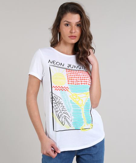 Blusa-Feminina--Neon-Jungle--Manga-Curta-Decote-Redondo-Off-White-9615386-Off_White_1