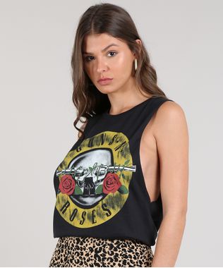 Regata-Feminina-Cavada-Guns-N--Roses-Decote-Redondo-Preto-9642079-Preto_1