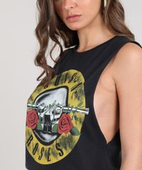 Regata-Feminina-Cavada-Guns-N--Roses-Decote-Redondo-Preto-9642079-Preto_4