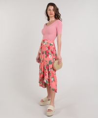 Blusa-Feminina-Cropped-Canelada-Manga-Curta-Decote-V-Rose-9615405-Rose_3