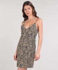 Vestido-Feminino-Curto-Evase-Estampado-Animal-Print-Alcas-Finas-Bege-9514235-Bege_1