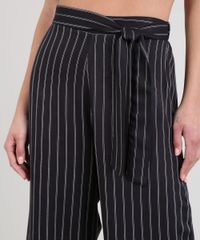 Calca-Feminina-Pantacourt-Estampada-Risca-De-Giz-Com-Amarracao-Preta-9610680-Preto_4