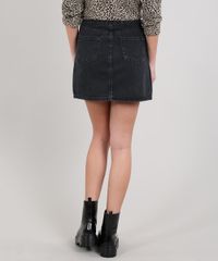 Saia-de-Jeans-Feminina-Curta-Com-Fivela-Preta-9662947-Preto_2 Saia-de-Jeans-Feminina-Curta-Com-Fivela-Preta-9662947-Preto_2
