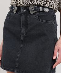 Saia-de-Jeans-Feminina-Curta-Com-Fivela-Preta-9662947-Preto_4 Saia-de-Jeans-Feminina-Curta-Com-Fivela-Preta-9662947-Preto_4