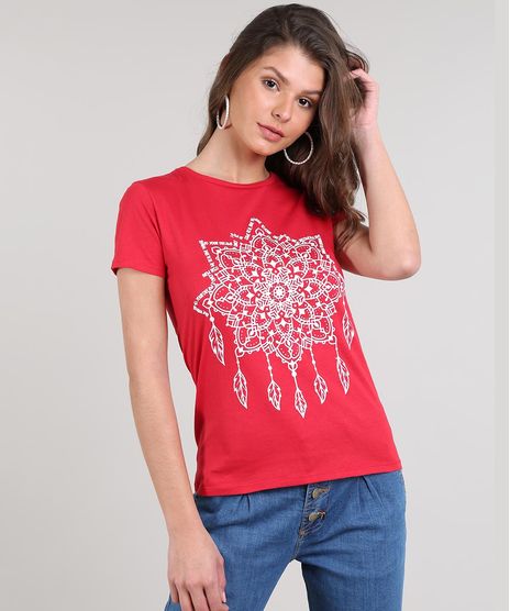 Blusa-Feminina-Mandala-Manga-Curta-Decote-Redondo-Vermelha-9634701-Vermelho_1
