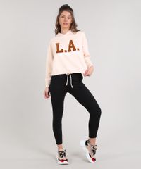 Blusao-Feminino--L-A--com-Capuz-em-Moletom-Rosa-Claro-9635601-Rosa_Claro_3